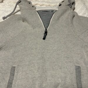 Gray Half-Zip Sweater